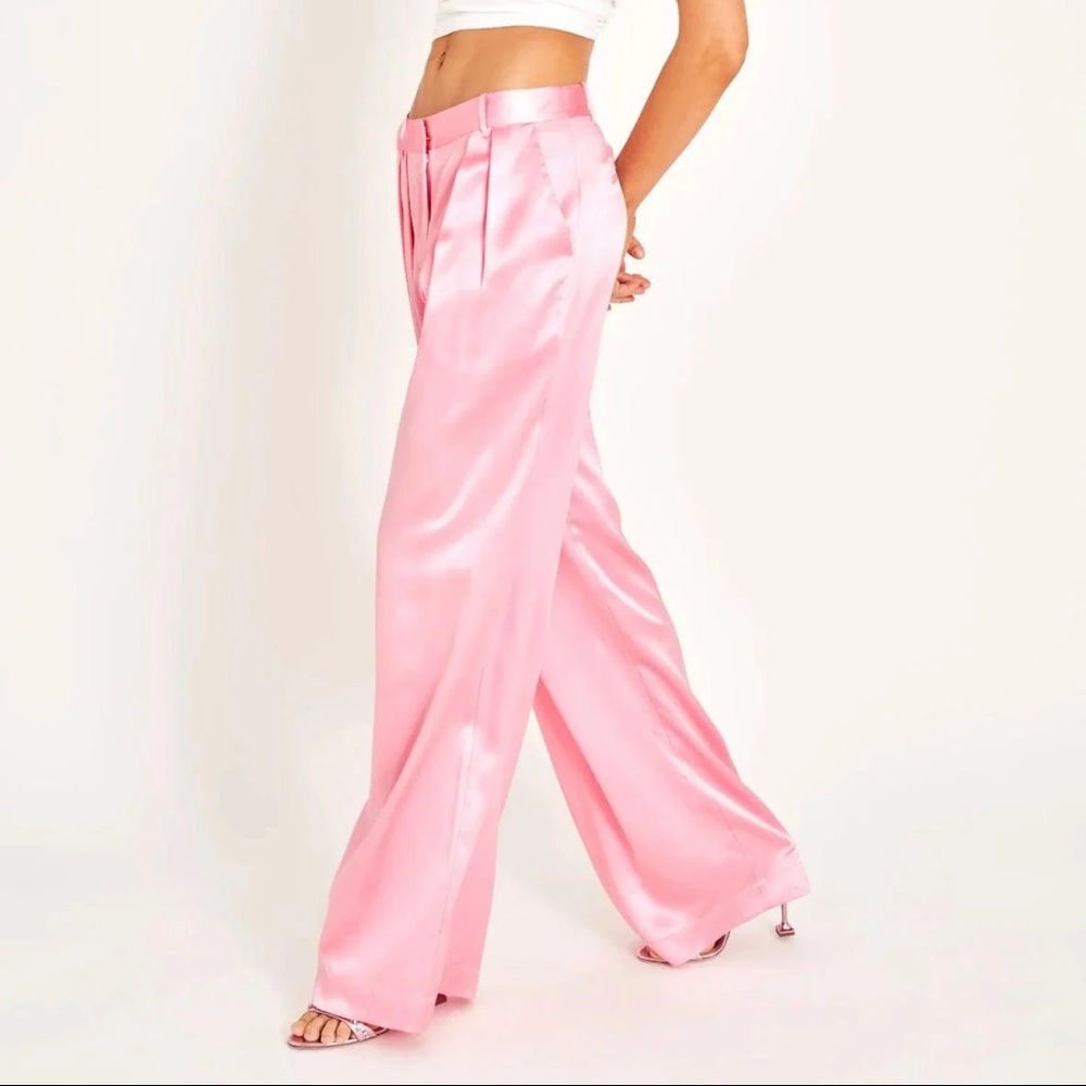 NWT LOVE SHACK FANCY EMBERLYNN PANT PINK - Picture 4 of 6